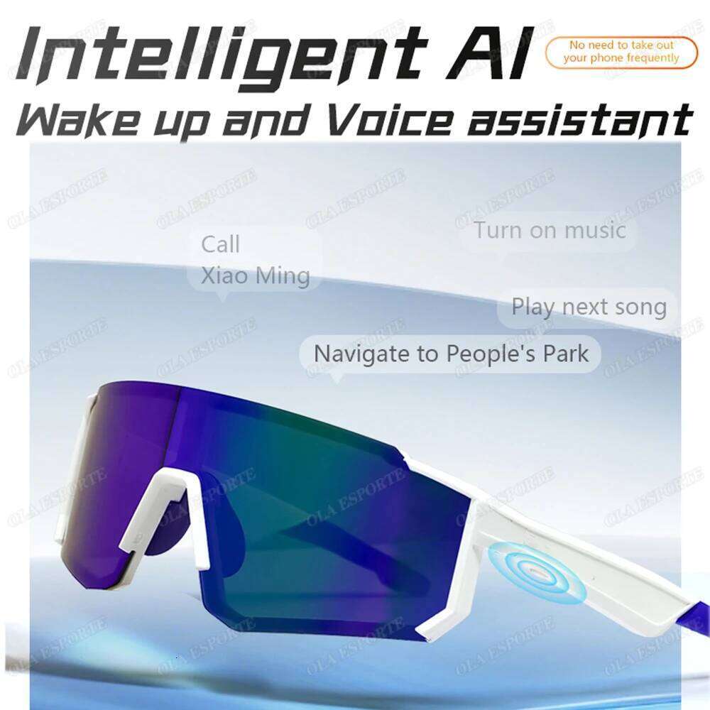 Cycling Bluetooth Smart Glasses Technology Audio Call Remote Headset Sunglasses Sport Driving Music Earbuds Headphones Men Women