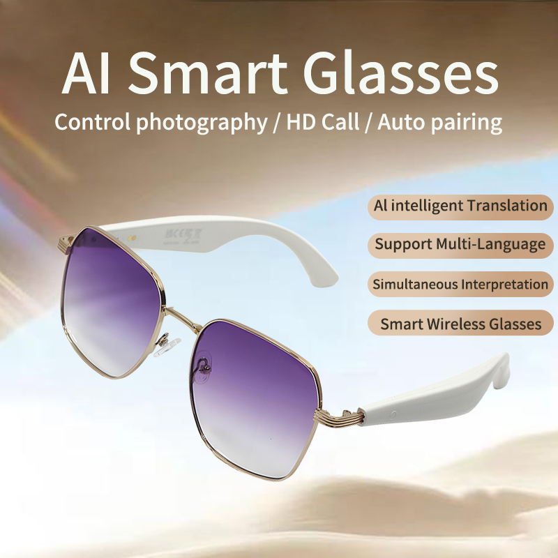 Polarized Bluetooth sunglasses, suitable for both men and women, sports sm, built-in microphone and open music speaker, art glasses