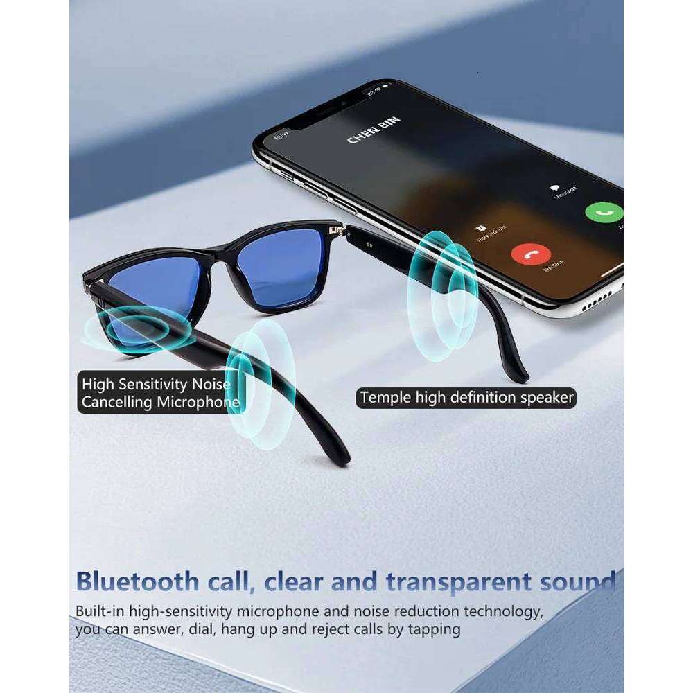 Bluetooth Sunglasses Magnetic Frame 2 In 1 Audio Music Call anti-blue light UV400 Polarized Lens Women Men Smart Glasses