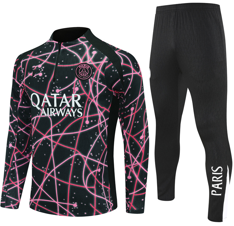 21 22 23 24 25 26 MBAPPE Paris soccer jersey tracksuit 2024 2025 2026 Classic style Training Suit Half pull Long sleeve SERGIO RAMOS VERRATTI ICARDI adult kids football