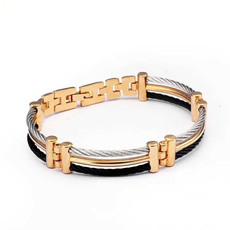 igh Quality Splicing Chain Link Charm Fashion Bracelets Soft Health Stainless Steel Cuff Sporty Men Women Bangles Pulseira W250709