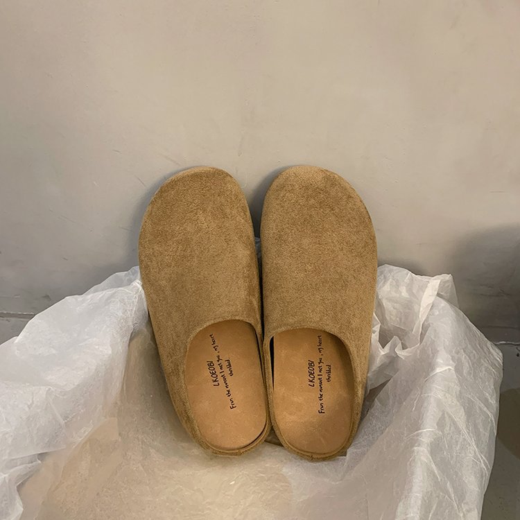 2025 hot new free shipping designer slippers for womens flat slippers grey yellow khaki pink New versatile soft sole casual single shoe