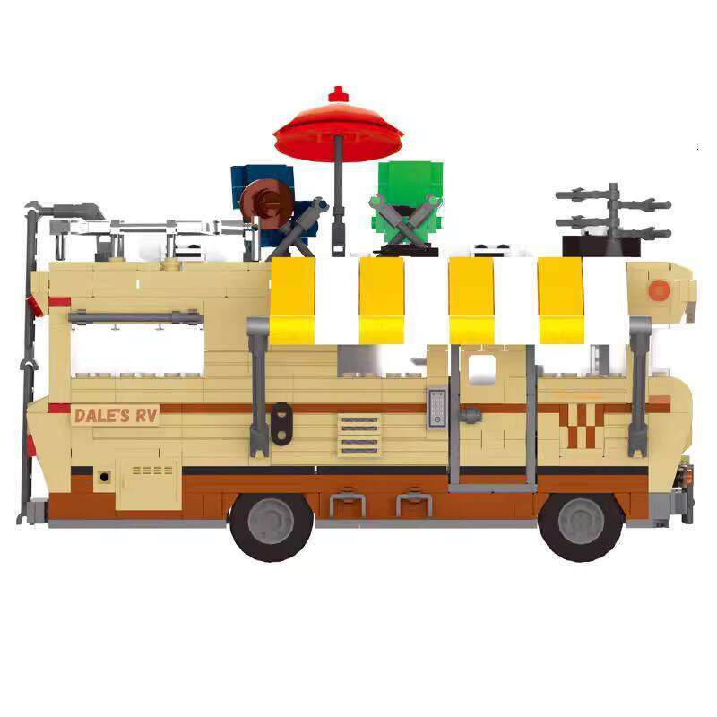 Adult Building Blocks Classic Movie The Walking Dead Series End of the World RV Car Model Ornament this collectible model is a great addition to home 