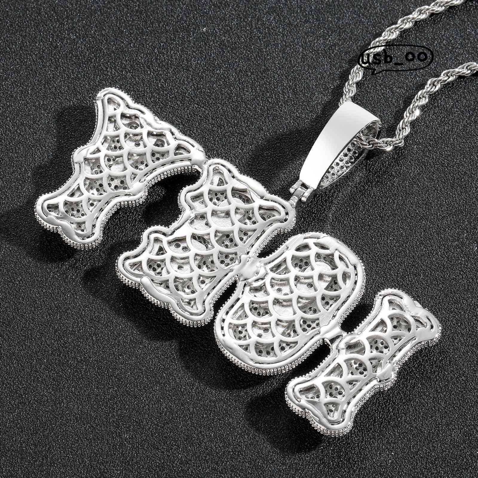 Hiphop Pendant Letter Pendant Custom Necklace DIY Name Necklace Patchwork Combination Letter Pendants for Couple