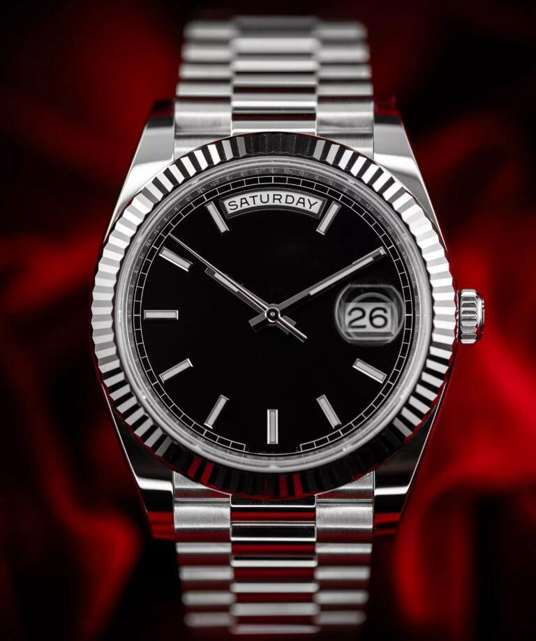 With Box Papers high-quality Watch 40mm 18k Yellow Gold Movement Automatic Mens Day-Date 228235 228238 228239 Bracelet ewf Clean Men's Watches 337