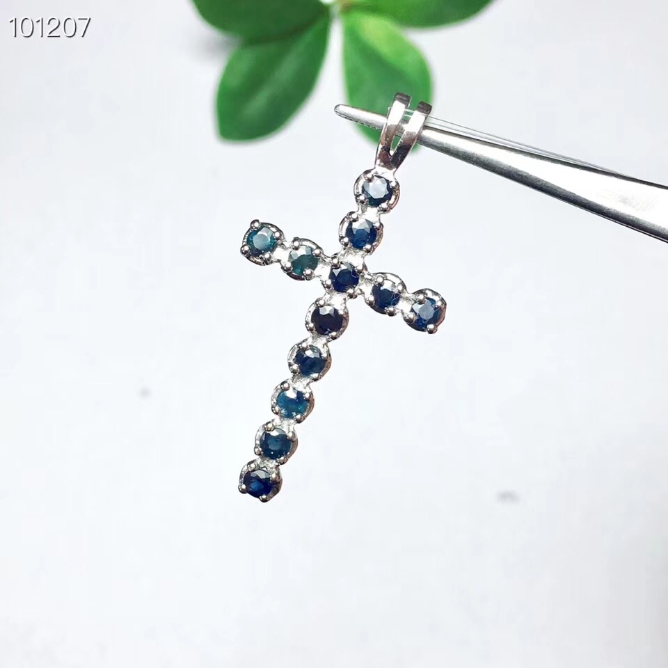 Spidante Crops Crops Spedizione Gratuita Sapphire Naturale 925 Sterling Silver …