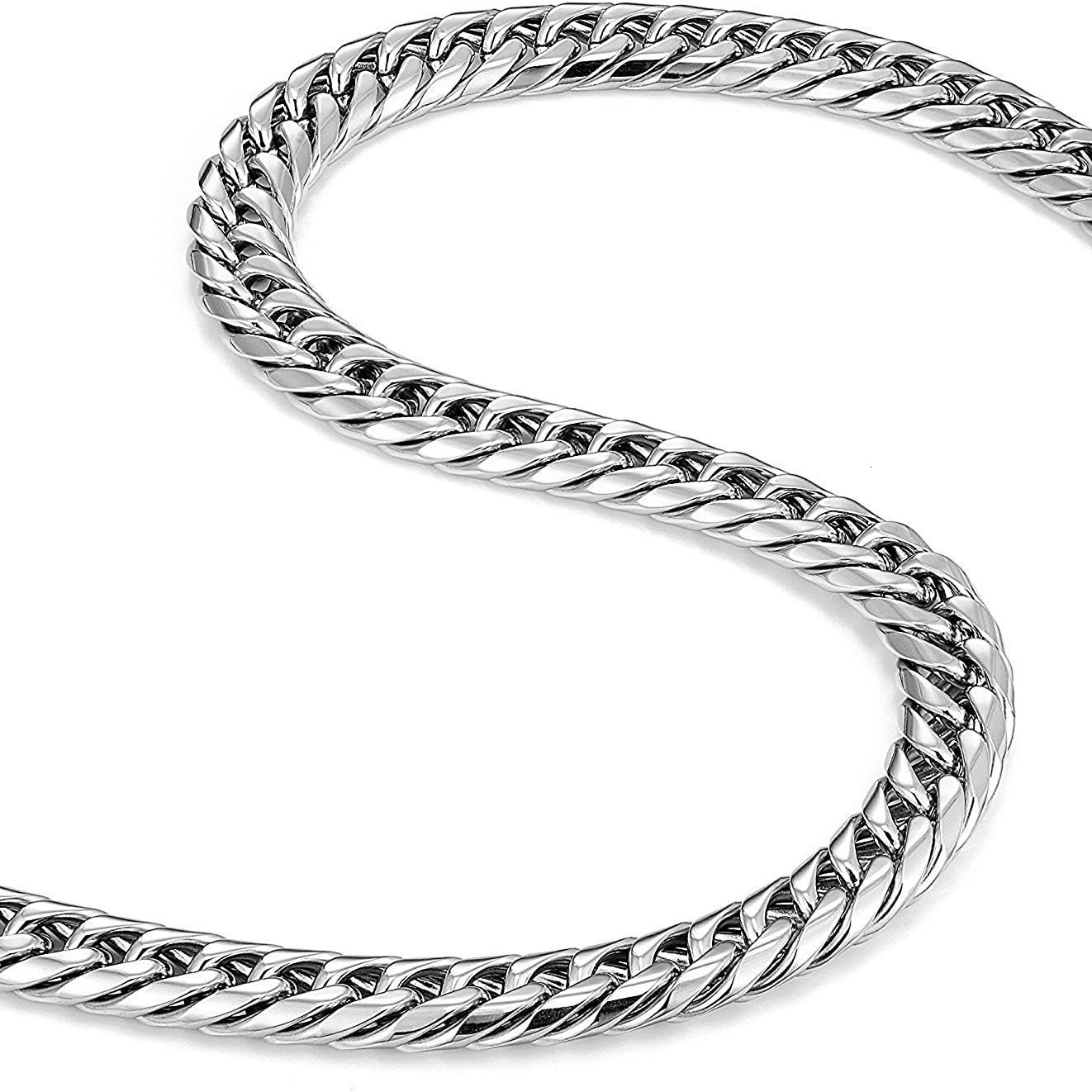 Steel Jewelry Non-Fading Mens Stainless Steel Chain Necklace Extra Thick and Wide 8 10 12 14 230518