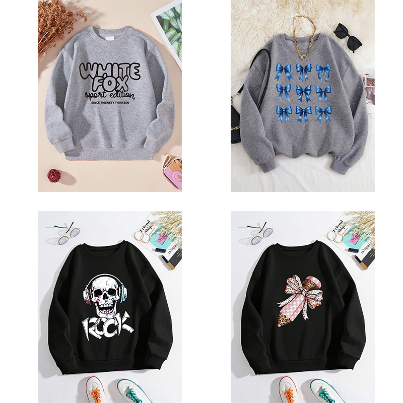 Pure cotton sweater women's 2025 new spring and autumn American letters cute pattern women's fashion high street casual coat