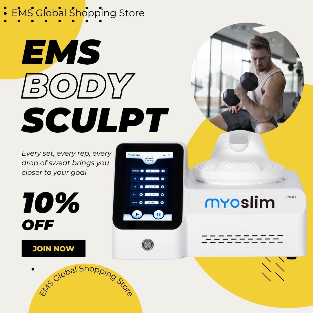 Mini Myoslim Hi-Emt Body Shaping Ems Fat Reduction Machine, Suitable For Home Use, Lose Belly Fat and Improve Body Shape