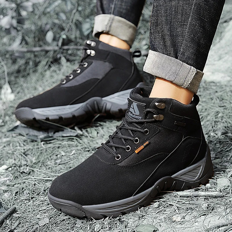 Men Tactical Boots Hiking Shoes Plus Size Boot Climbing Shoes Waterproof Outdoor Ankle Casual 250716