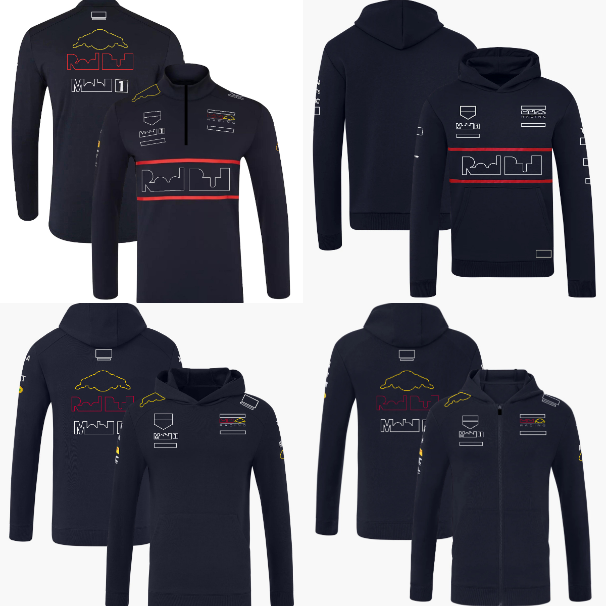 F1 2025 Racing Team Formula 1 Driver New Season Classic Men Hoodie Car Fans 1/4 Zip Midlayer Jacket Plus Size free shipping
