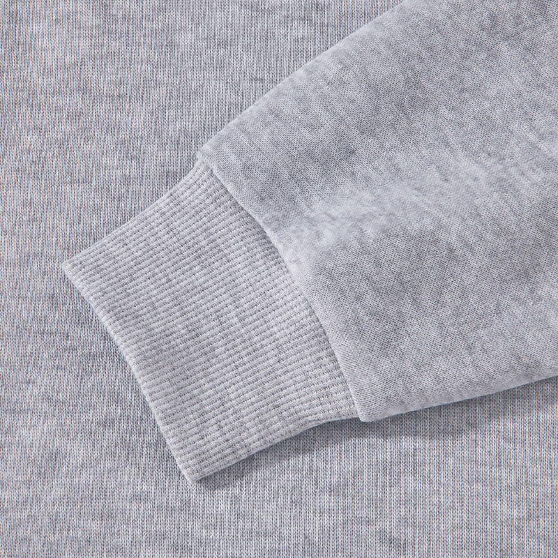 Solid color hoodless sweater men and women with the same new spring and autumn round neck simple trend high street hoodless casual coat.