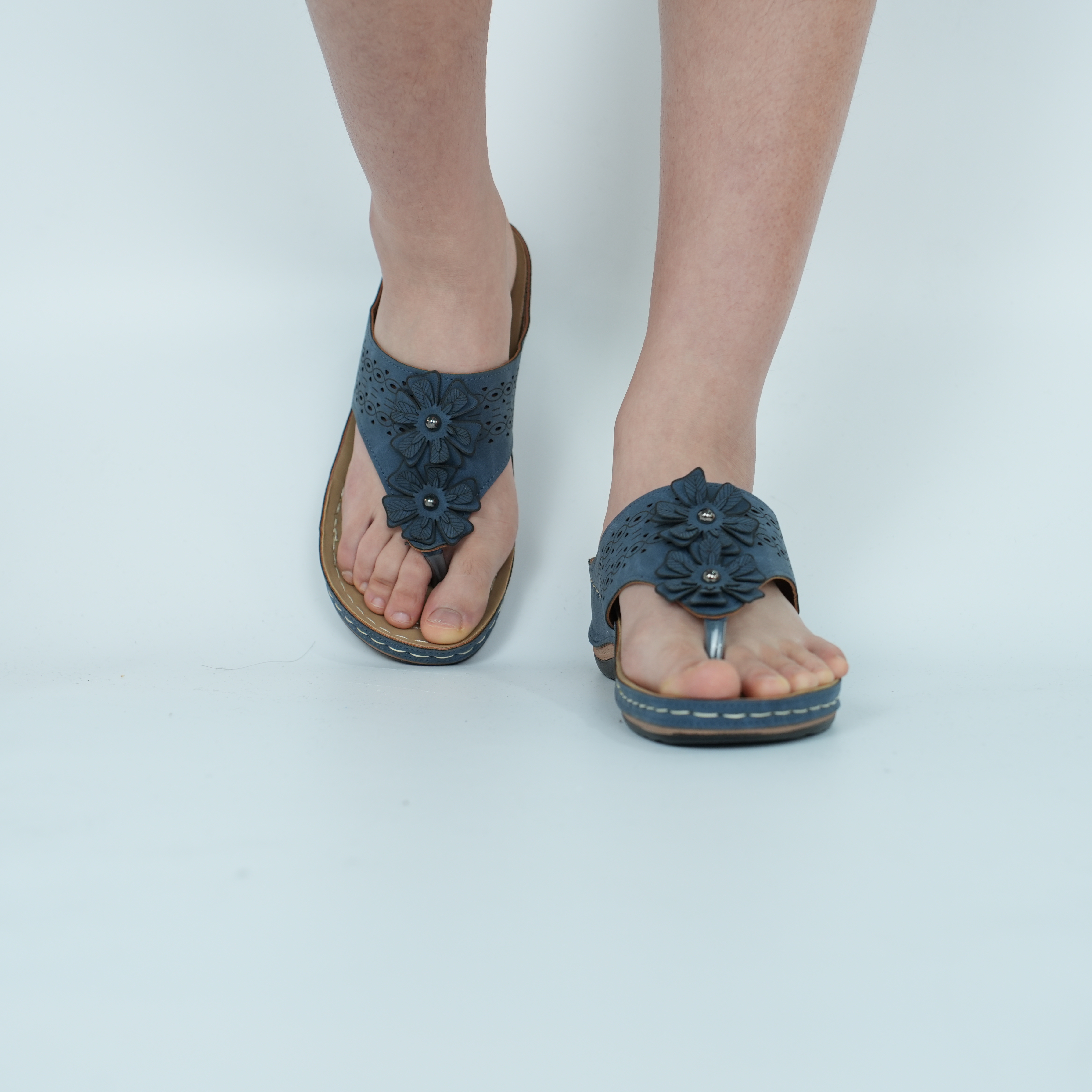 D01- Women's Wedge Sandals: Summer New Women's Waterproof Thick Bottom Flip flops, Comfortable Casual Wear, Women's Wedding Wedge Sanda