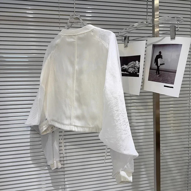 DET Fashion Personalized Zipper Pocket n Cargo Jacket For Women Casual Sunscreen Clothing Female Trendy 11A03860 250709