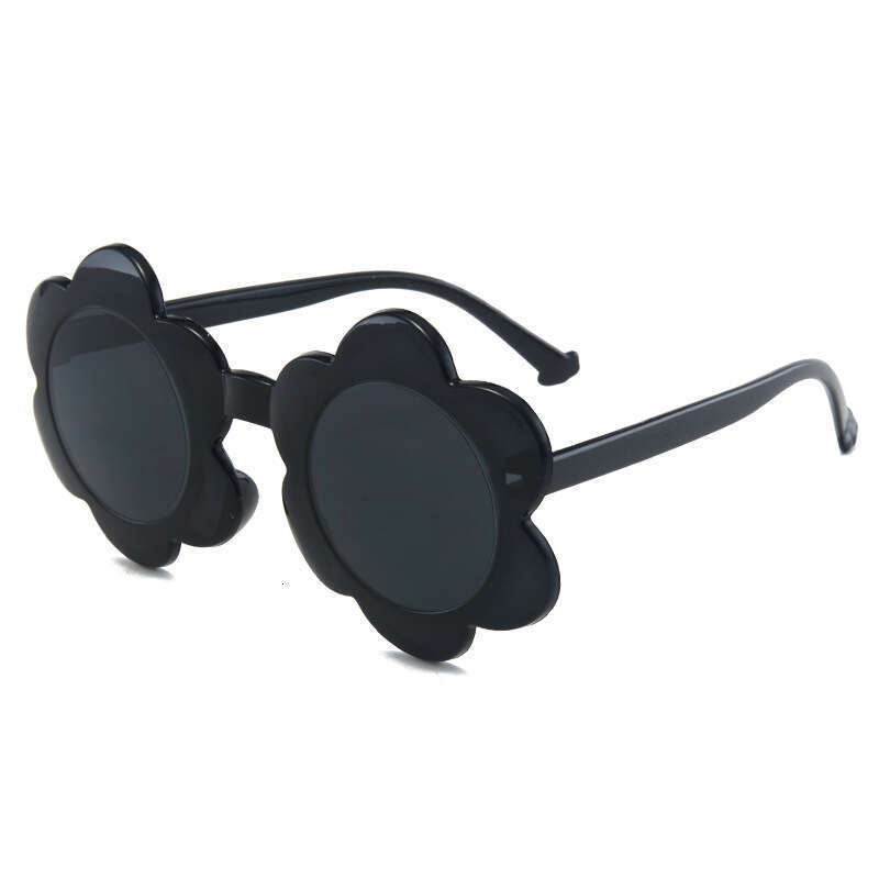 New One Piece Colorful Children s Round Frame Kids Glasses Sun Protection Baby Suower Sunglasses Z260305