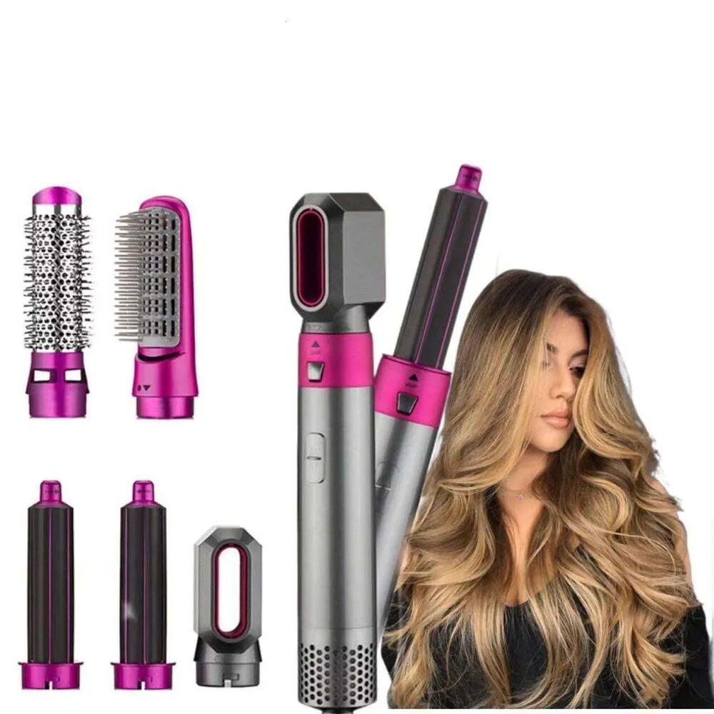 Multifunctional 6 in1 Curling iron High-Speed Negative Ionic Fast Drying Multi Hair Styler Professional Blow Dryer Brush for Curg Styg free