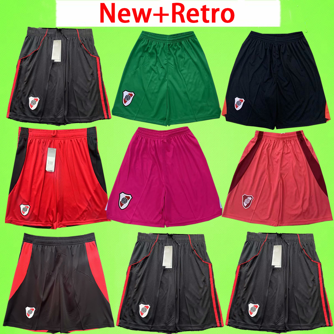 24 25 26 River Plate soccer shorts goalkeeper 2024 2025 2026 football pants DE LA CRUZ QUINTERO BORRE FERNANDEZ PRATTO PONZIO MENS GK red black home away third fourth