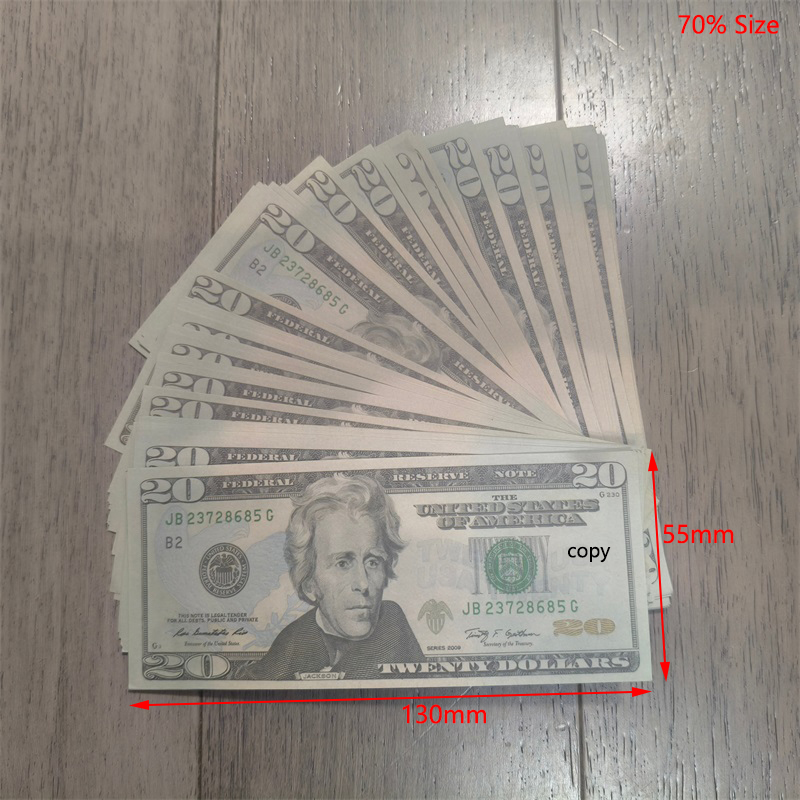 Festive Party Supplies Other Prop Copy Banknote Dollars Euro Pound Party Supplies Fake Money Copy Money For Kids Christmas Gifts Faux-billets 130*55mm 70% Size