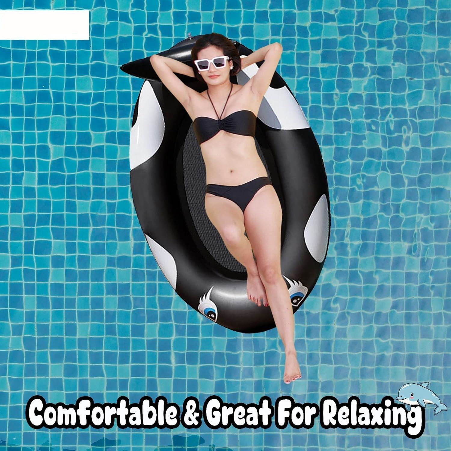 Float Piscina Gonfiabile Per Gli Adulti - Tubo Interno In Bianco E Nero, Tubi D…