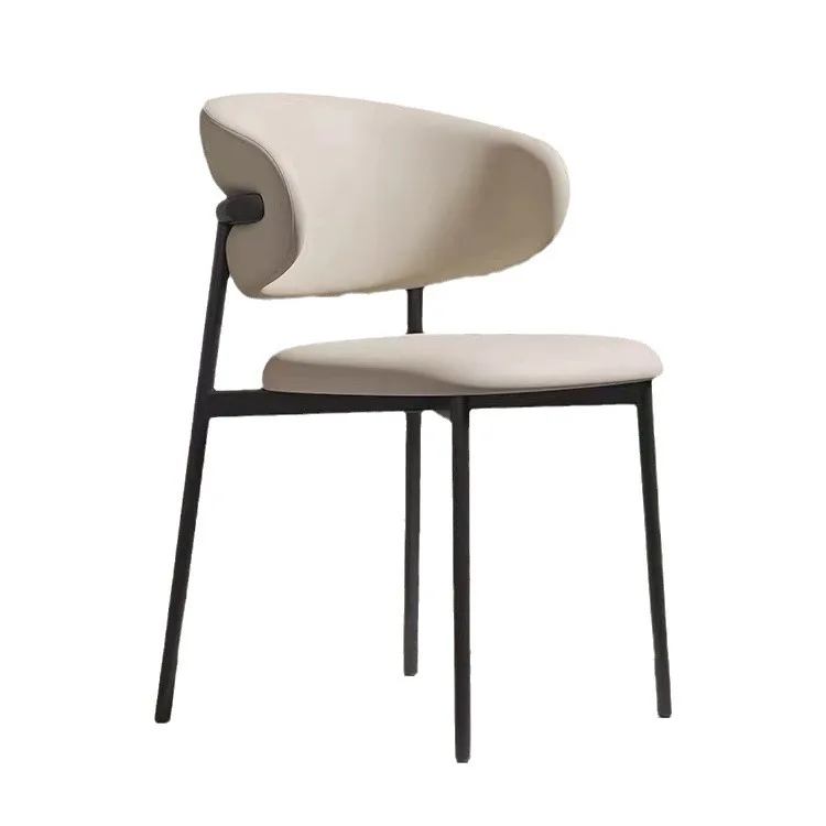 French Cream Style Dining Chair Household Nordic Modern Simple Restaurant Stool White Backrest Dining Table Chair dh4402004-JY - view 6