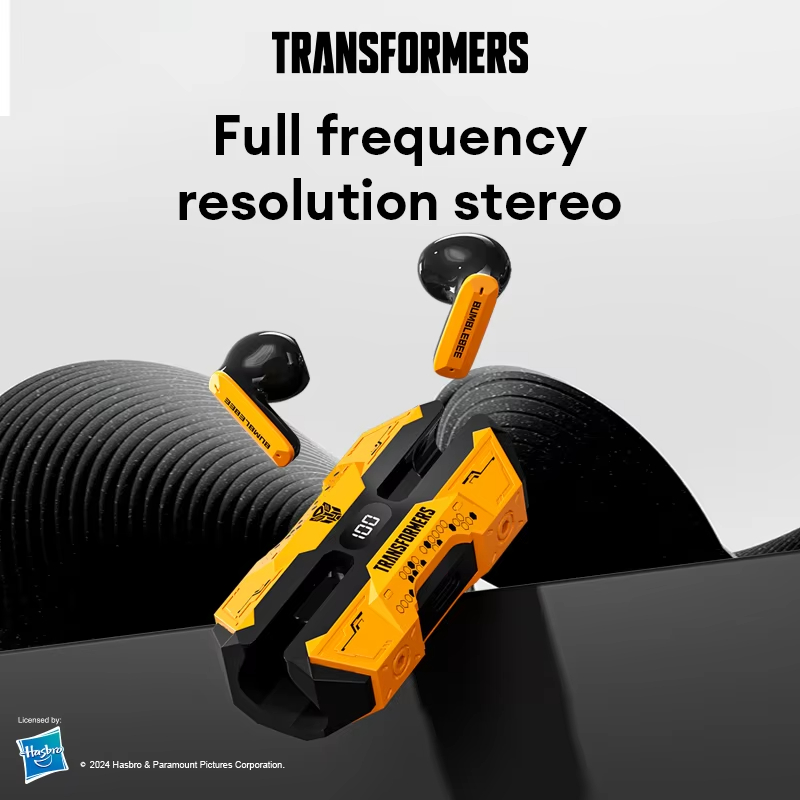 TRANSFORMERS TWS Gaming Earphones Hifi Stereo Sound Music Game Earbuds Dual Mode Low Latency HD Call Headphones TF-T51