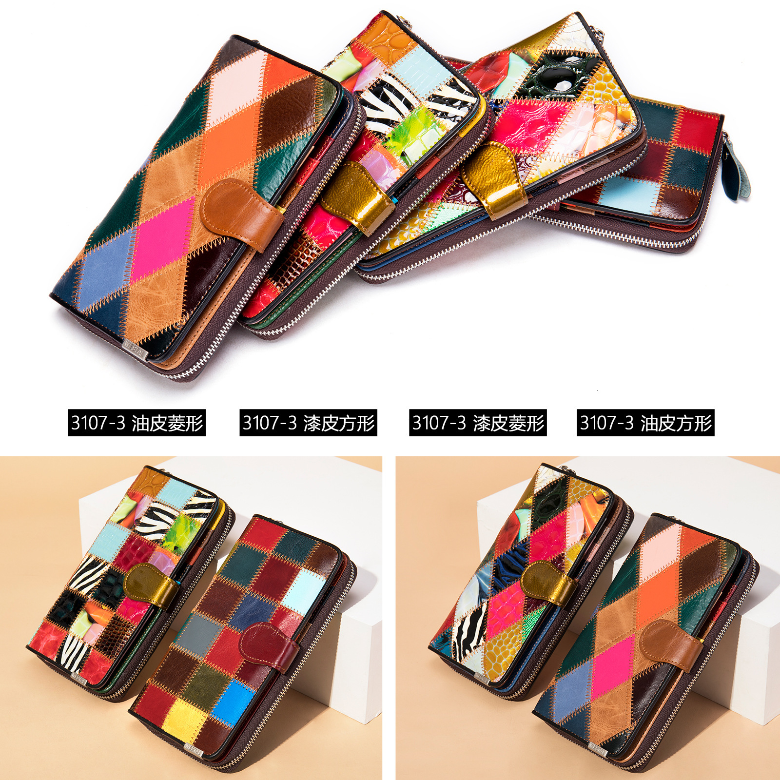 2023 Cross-border New Women's High-end Genuine Leather Wallet Large Capacity Money Clip 70% Off Wallet Wholesale Cowhide Coin Purse