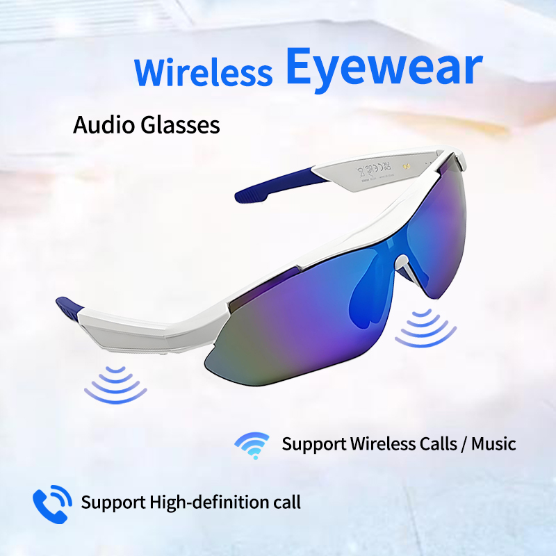 LIGE outdoor smart glasses wireless calling wireless music anti-blue light sunglasses cycling glasses suitable for both men and women, sports smart gl