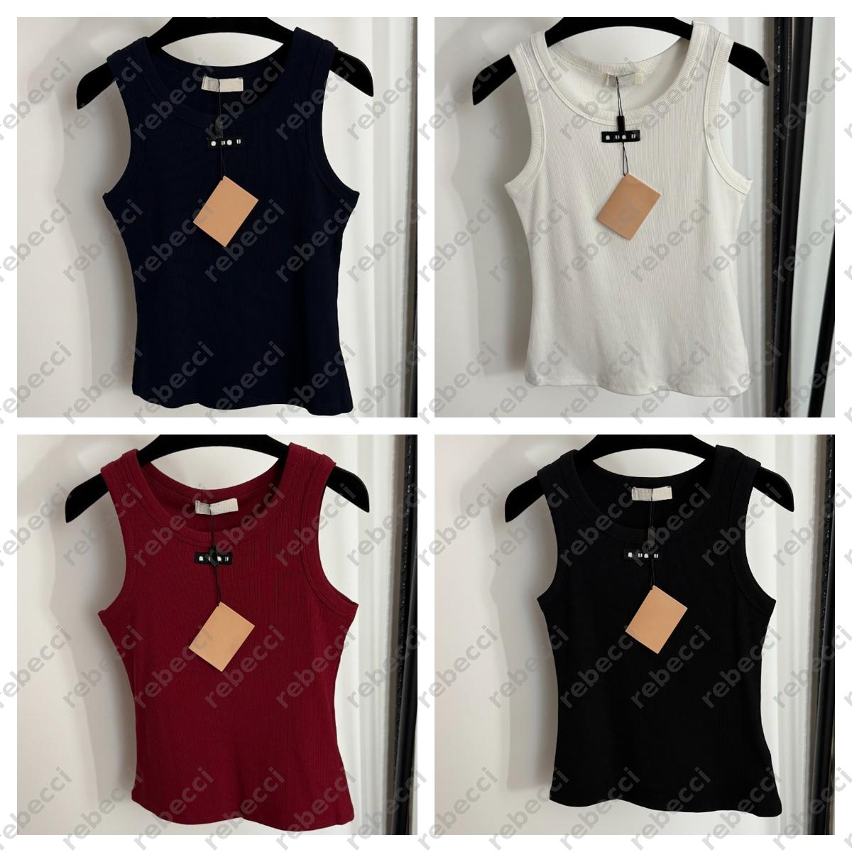 Designer Womens Tank Top Slim Fit Vest Woman Fashionable Knitted Tanks Sleeveless Backless Tops -8 Summer Knits Cropped Top Luxury Lady T Shirts DSD2507096