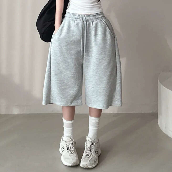 6 Colors Korean Summer Thin Capri Loose Wide-Leg Pants For Petite And Plus-Size Women Shorts New Style B5