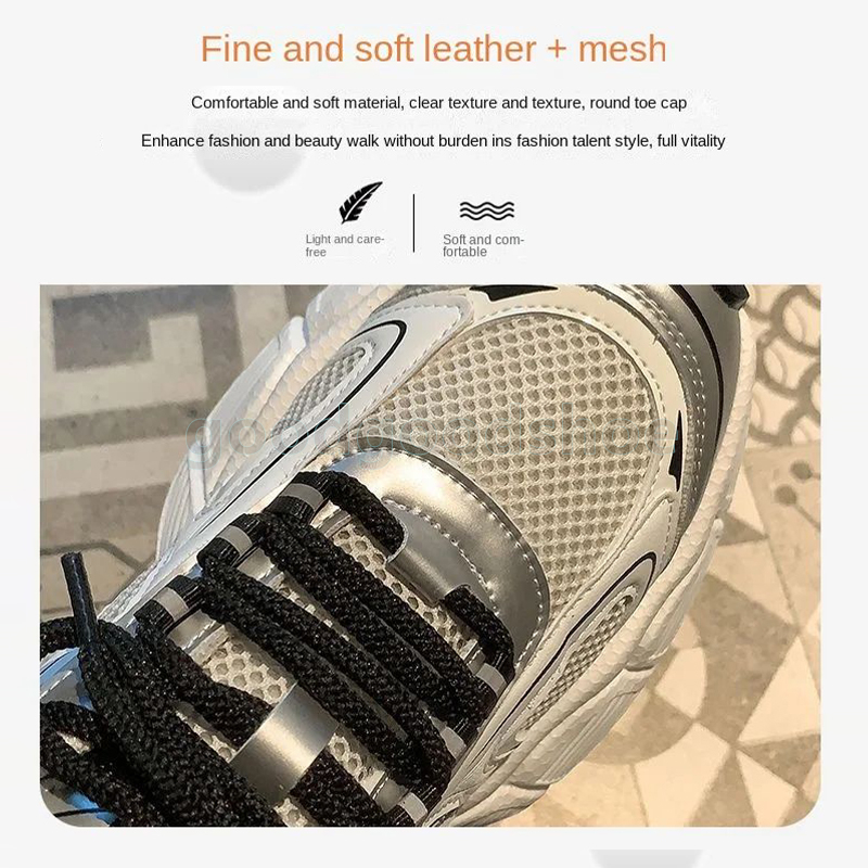 designer shoes sneakers womens shoes thick-sole trainers fashion casual tenis sports shoes women low-top flats comfortable height-increasing outdoor s