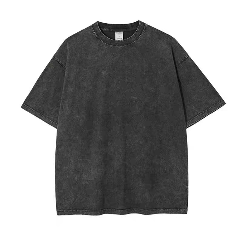 Men's Versatile Casual T-Shirt - Loose Fit with Simple Ribbed Cuffs, Soft Cotton Fabric for Comfort