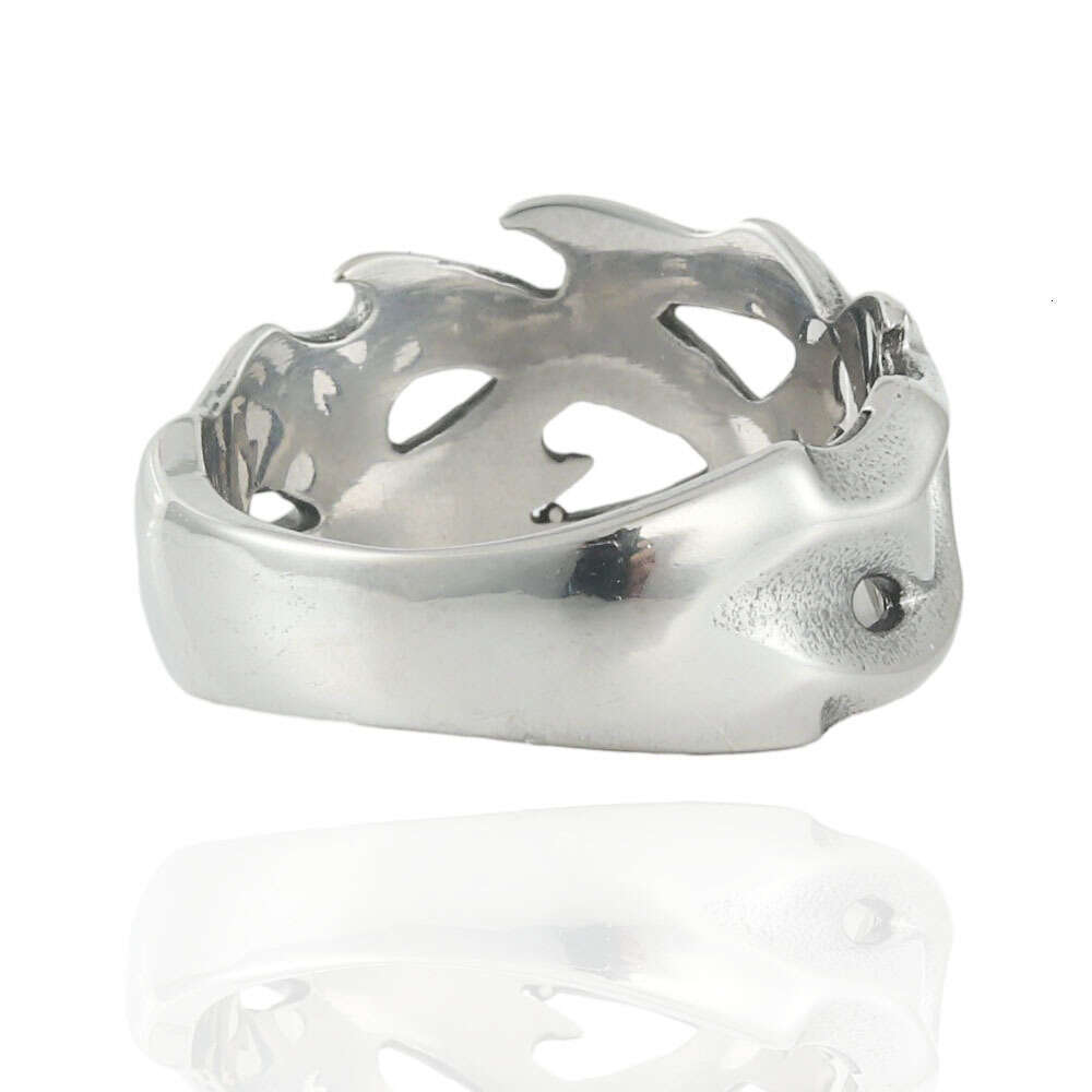 DHCollections Unisex Titanium Steel Geometric Ring - Gun Black Fashion Statement Ring for Men & Women (Size 7-13, 15mm Wide)