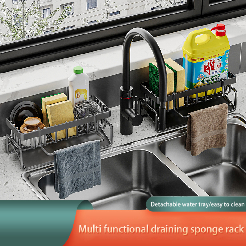 Sponge rack Durable Stainless Steel Sponge Rack for Kitchen Organization