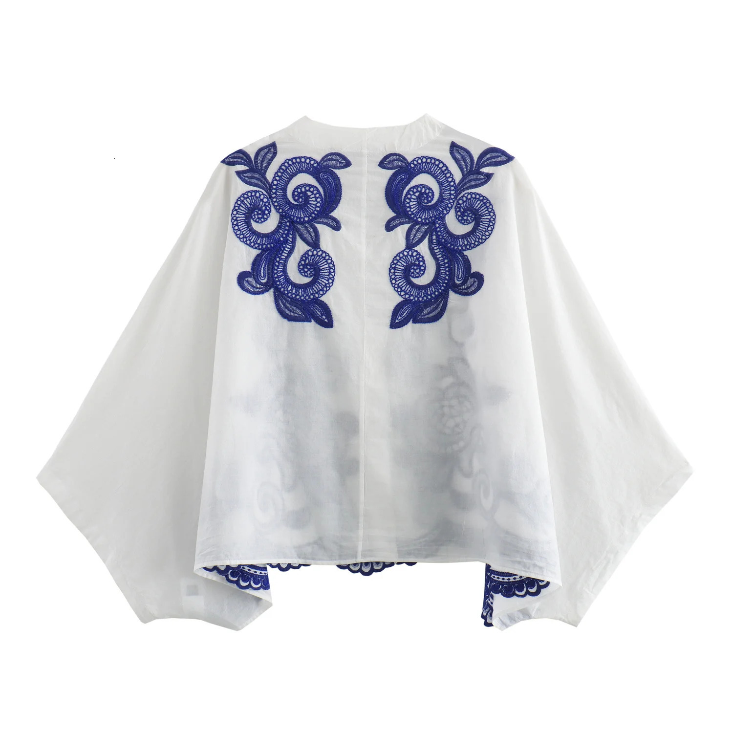 Autumn Womens Clothing European and American Style Casual Contrasting Embroidered Shirt Half Skirt Set 250709