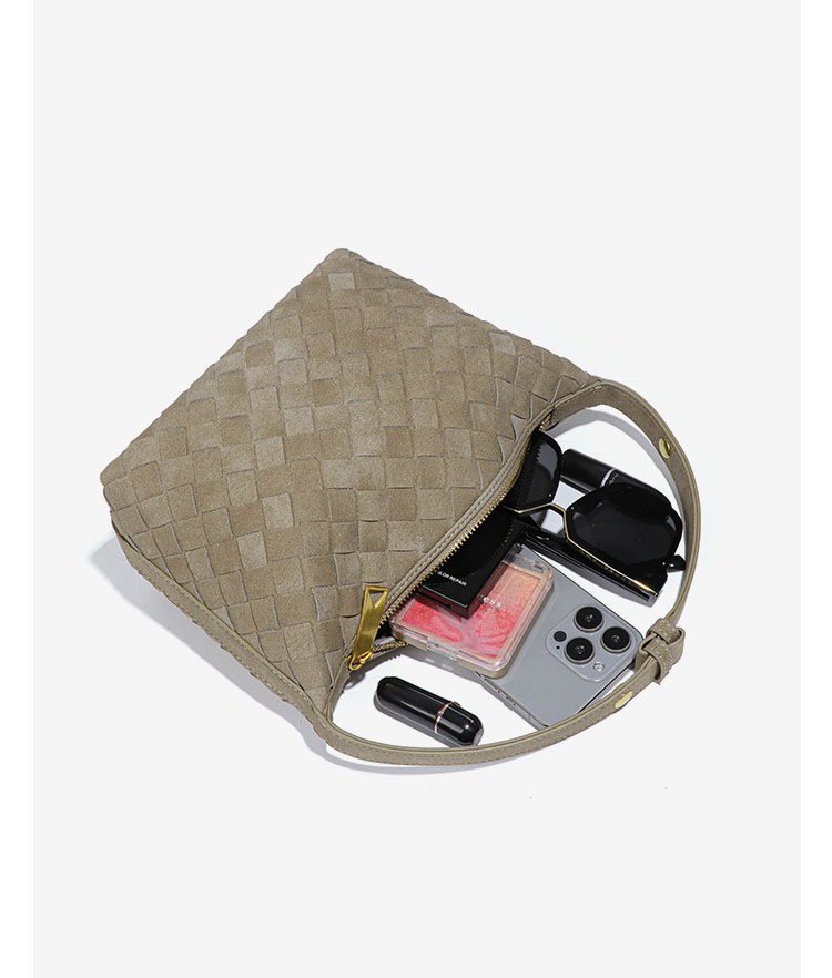 Autumn/Winter new Collection Frosted Woven Handheld Lunch Box Bag Small Versatile and Mini Bento Bag Handheld Women's Bag