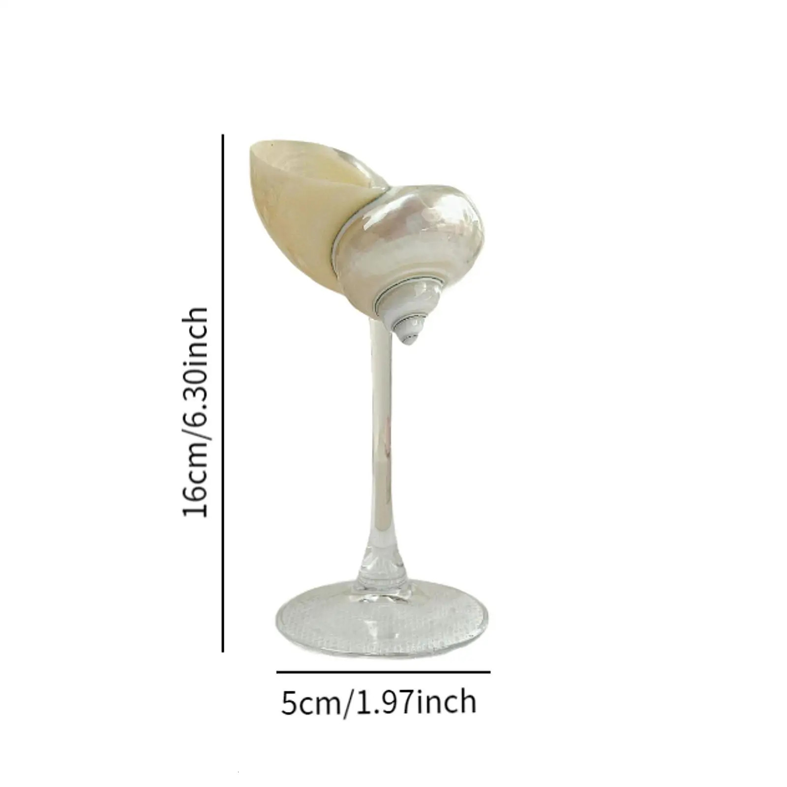 Conch Shell Champagne Glass Cup for Celebrations Unique Drinkware for Adults Home Bar Wedding Favor Decoration Artistic Display 250709