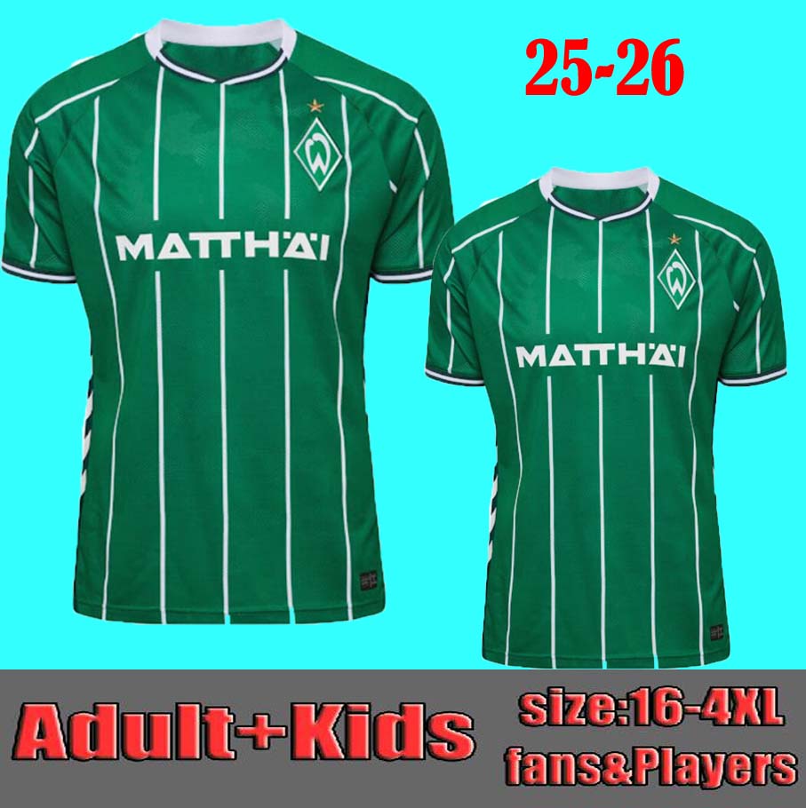 3XL 4XL 2025 2026 SV Werder Bremen Special Soccer Jerseys 25-26 DUCKSCH BITTENCOURT BUCHANAN BURKE FRIEDL KEITA FULLKRUG Home Football SHIRTS JERSEY