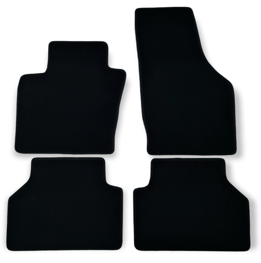 Car Floor Mats Velour For Q3 SQ3 8U Waterproof Black Carpet Auto Liners New