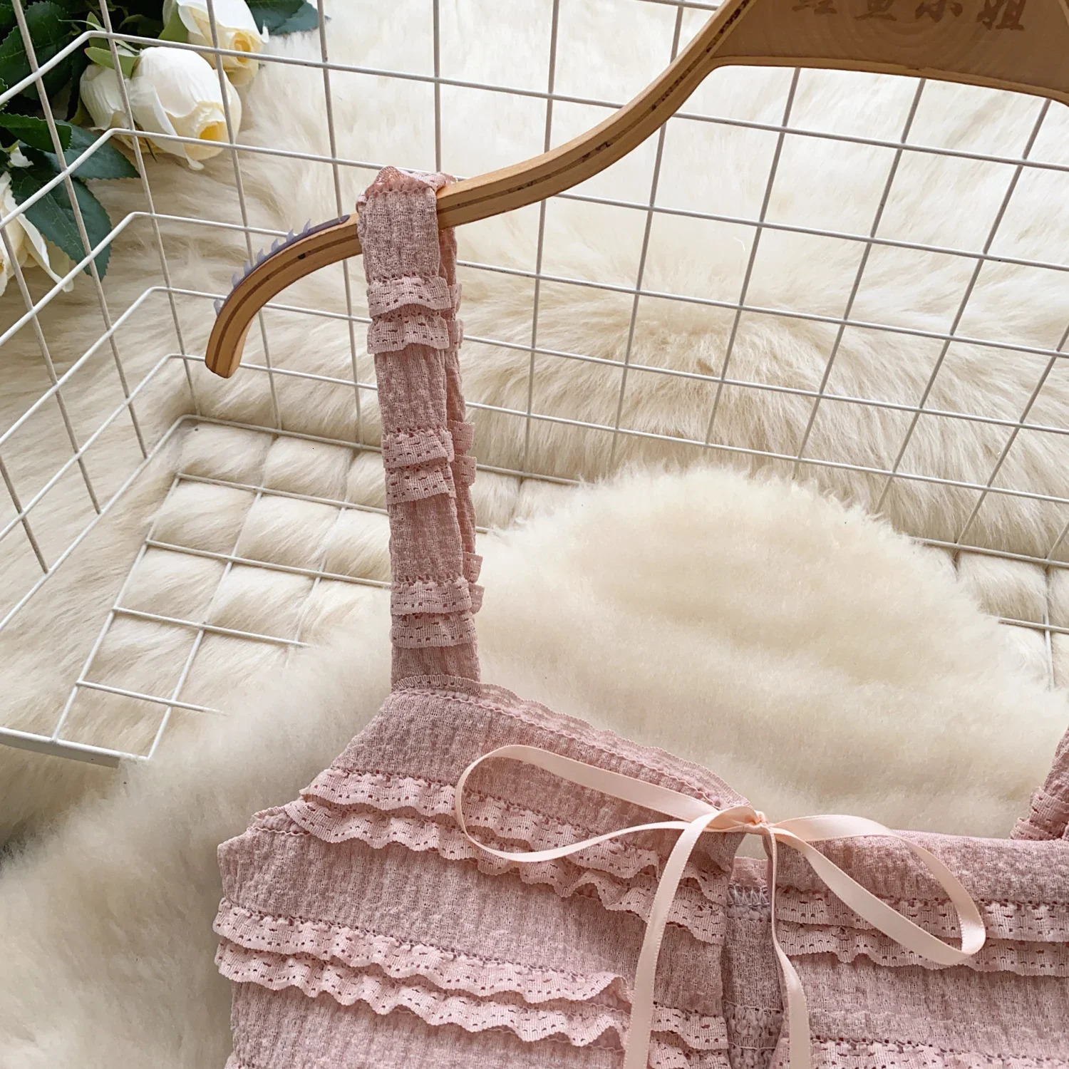 Summer Sweet Ruffles 2pcs Sets Women Square Collar Bow n Strap Crop TopsSolid Ruched Skirt Chic Gentle Suits 250709