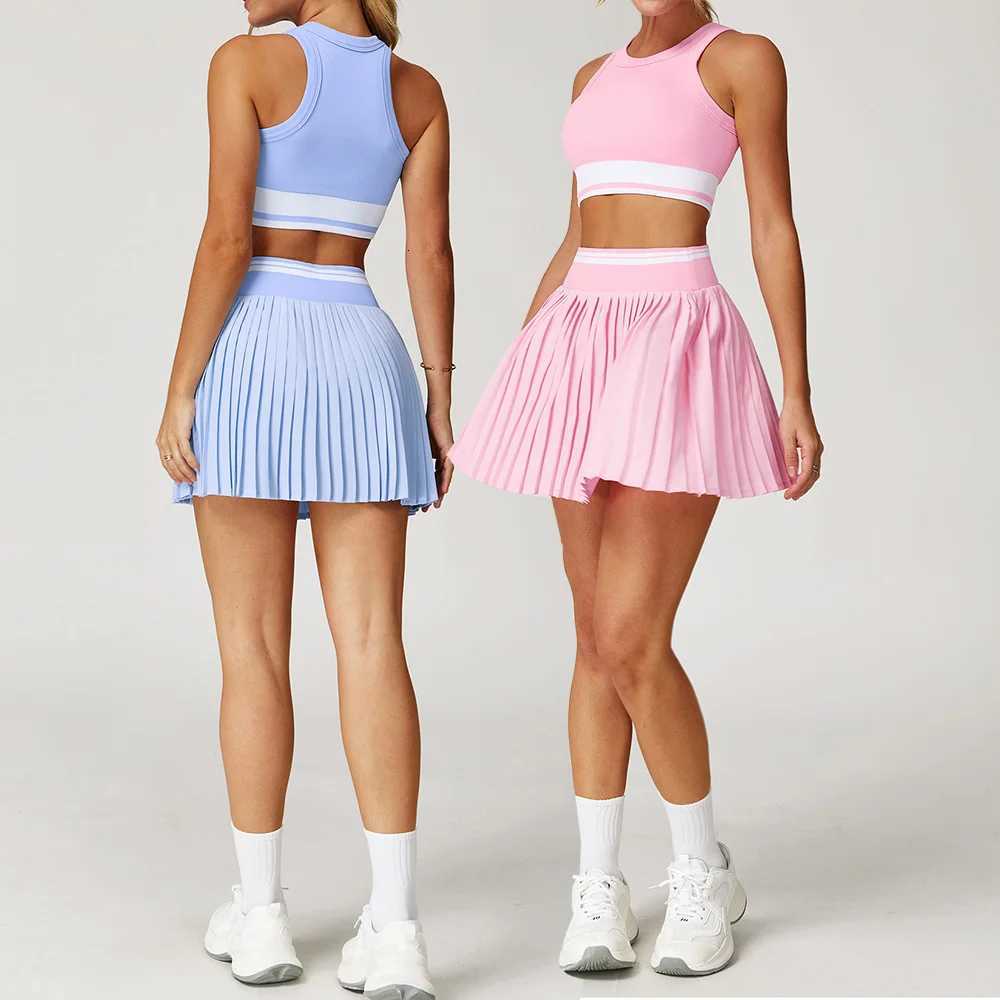 Yoga Suit Yoga Sports Underwear Women Tracksuit Fitness Suit Running Sports Yoga Short Skirt Yoga Set Workout Set Athletic Wear XJ250709