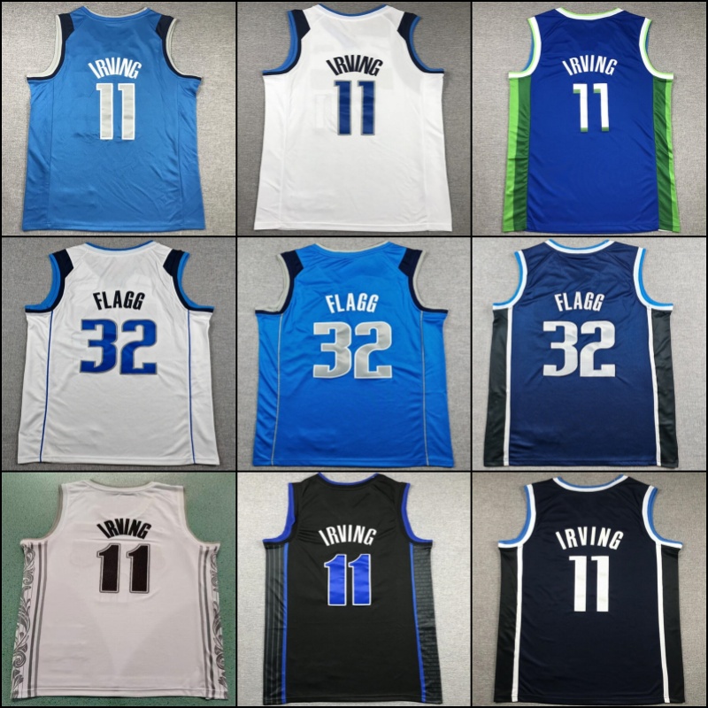 Kyrie Irving Cooper Flagg Jersey Basketball City Fans Shirt green White 11 32