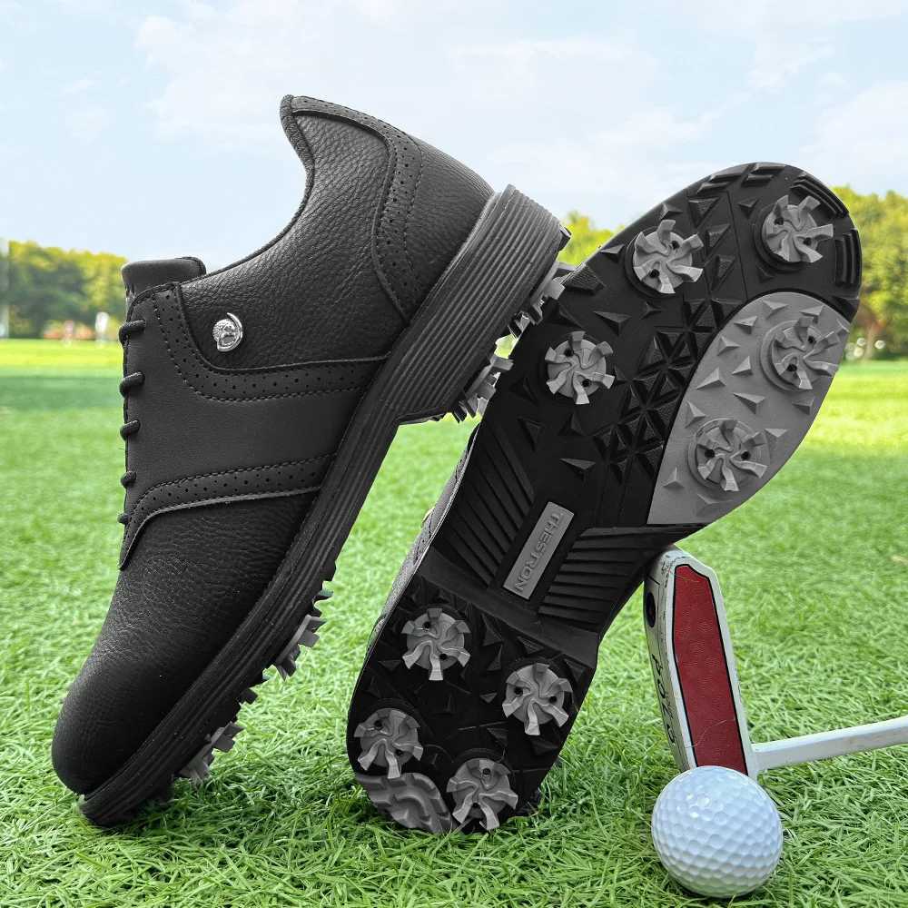 New Spikes Golf Shoes Men Size 7-14 Golf Sneakers Walking Footwear for Golfers Y250731