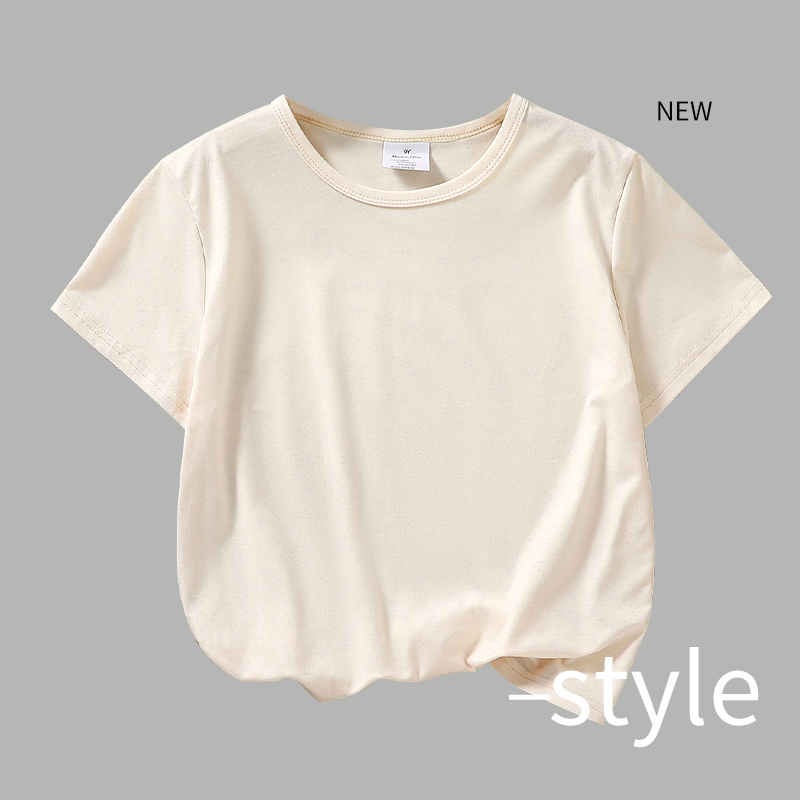 Solid color short sleeve T-shirt Men's Short Sleeve Cotton Tee: Light and Comfy Casual Wear Men's breathable slim thin summer