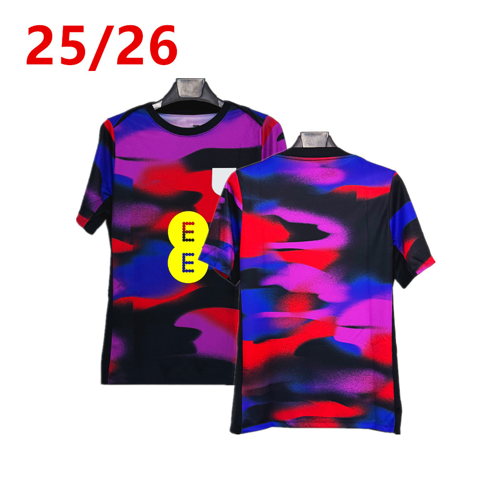 25 26 England Football Jersey Training Suit SAKA FODEN BELLINGHAM RASHFORD STEALING GREALISH National Team Football Jersey Set Men's and Children's Set