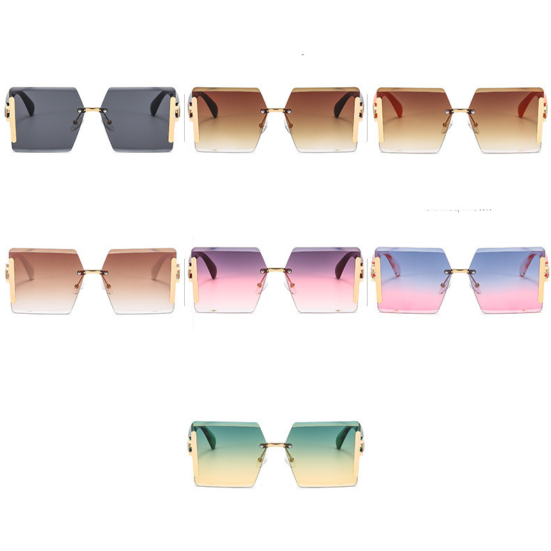 Designer Sunglasses For Women Men Fashion Sunglasses Luxury Polarized Lens Goggle Pilot PC Frame Oversized UV400 Eyewear Luxury Style Sunglasses D206