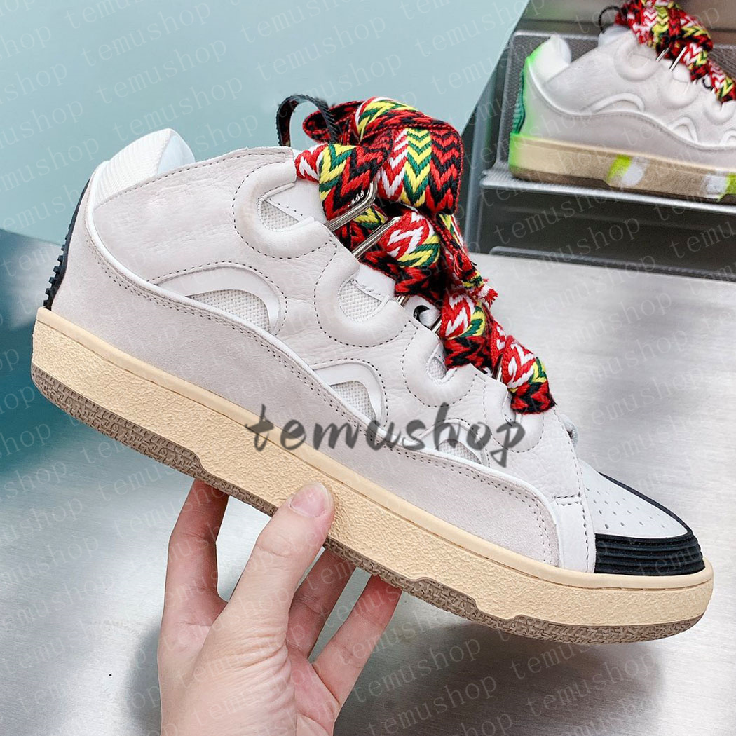 sneakers designer shoes brand shoes men women flat leather curb sneakers embossed calfskin stripe stretch cotton luxurys loafers shoes size35-45 02