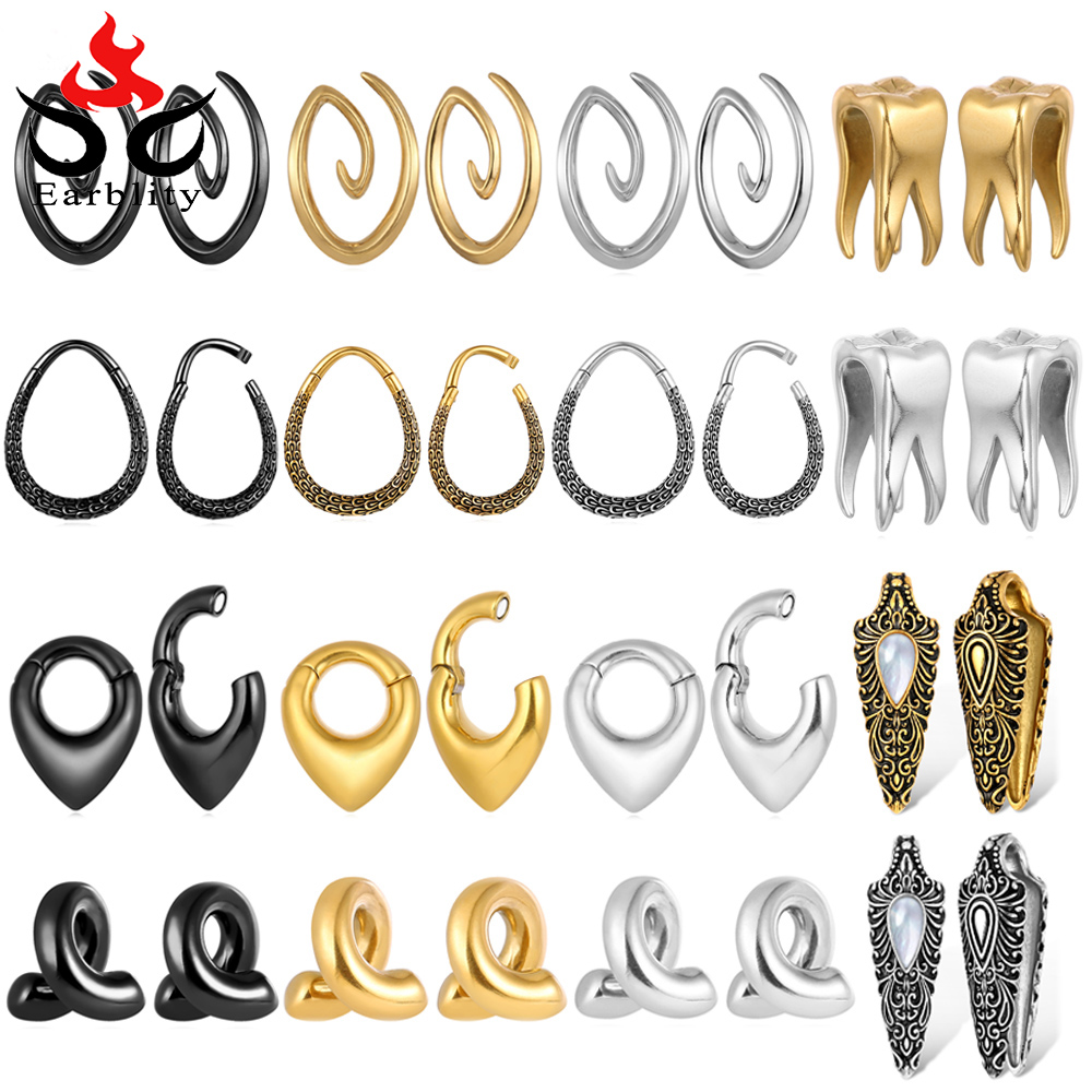 Earblity 2Pcs Pesi Per Ganci Per Orecchie Eleganti 316L Orecchi IN Acciaio IN I…