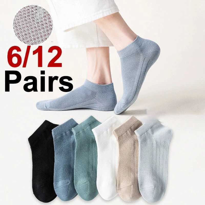 6/2 Coppie Calzini A Maglie Neutri Summer Sporty Sporty Resistente Sudore Che A…
