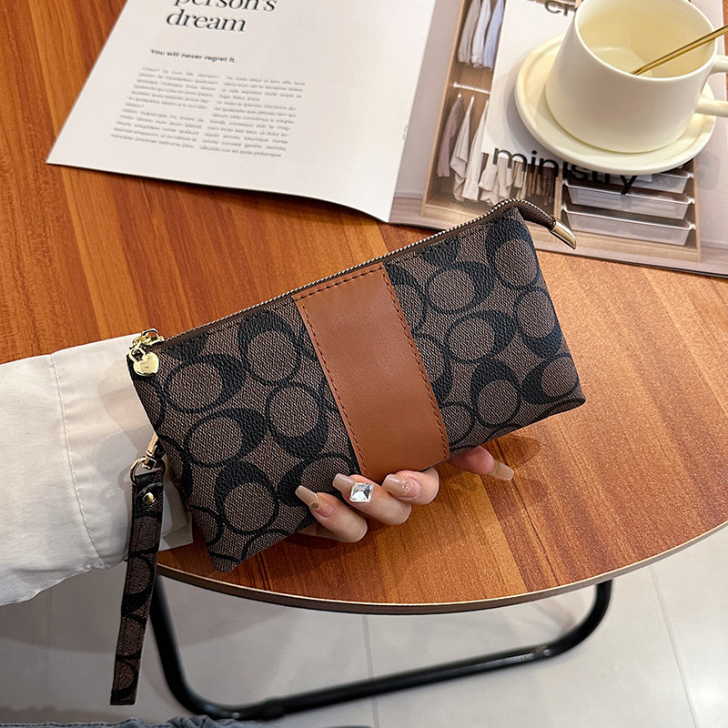 Luxury Designer Wallet 2025 New Women's Phone Clutch Purse Soft Leather Print Lightweight Mini Crossbody Bag Multi-functional Wallet Coin Purse F