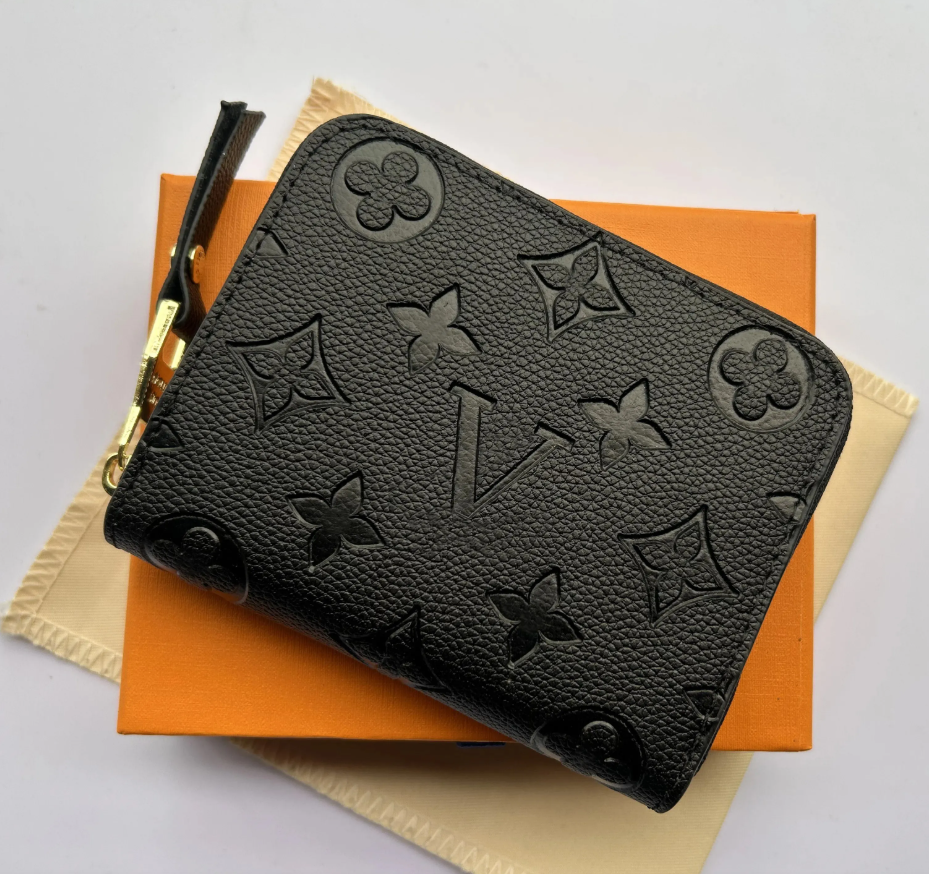 designer wallets womens short purses emed flower letters credit card holders ladies plaid money clutch bags with box and dustbag high-quality